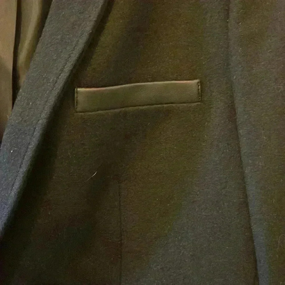 INC International Concepts Men’s Wool Blend Jacket Vegan Leather Accents SZ M - Picture 4 of 8